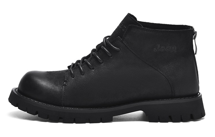 Jeep Martin Boots Men Black