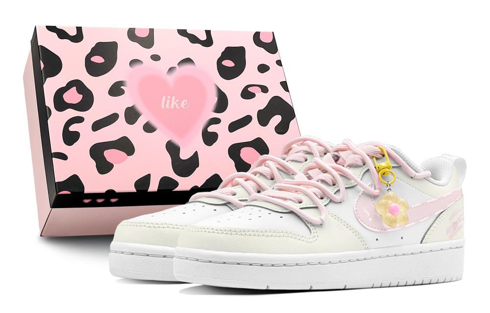 Nike Court Borough Skateboard Shoes Women's Low-Top Pink