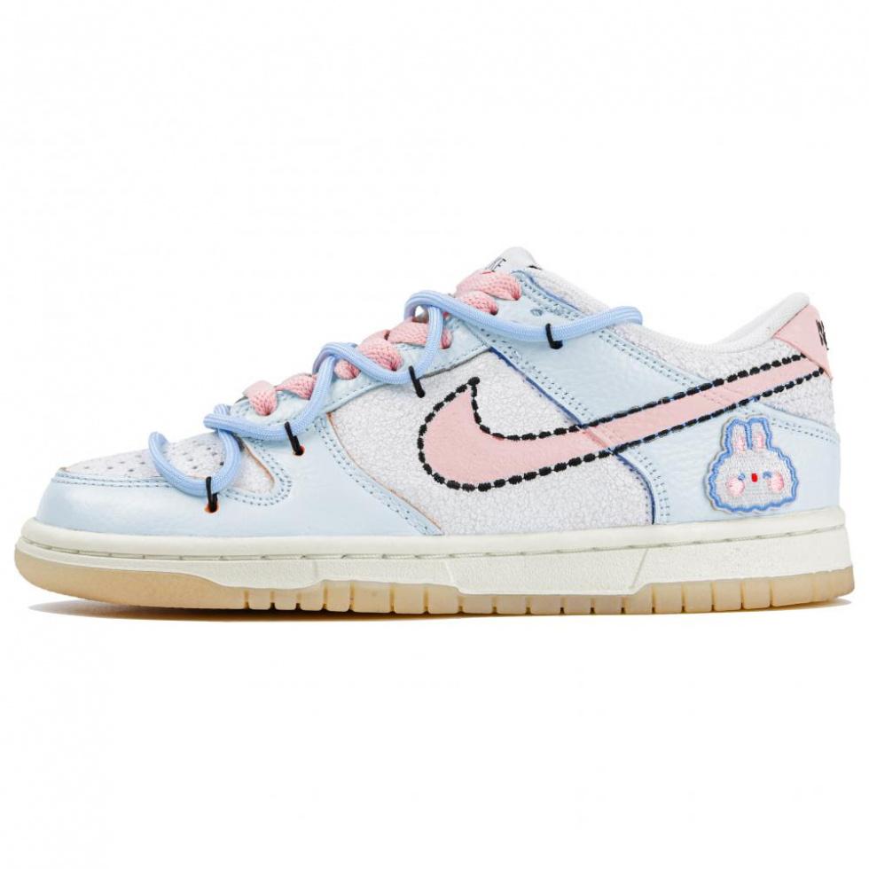 Nike Dunk Low 101 Low-Top Skateboard Shoes GS White Blue