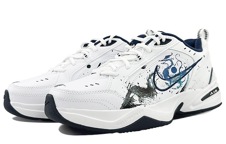 Nike Air Monarch 4 Anti-Slip And Wear-Resistant Height Increasing Low-Top Chunky Sneakers Unisex Navy Blue купить в интернет-магазине Yoocart с быстрой доставкой по России.