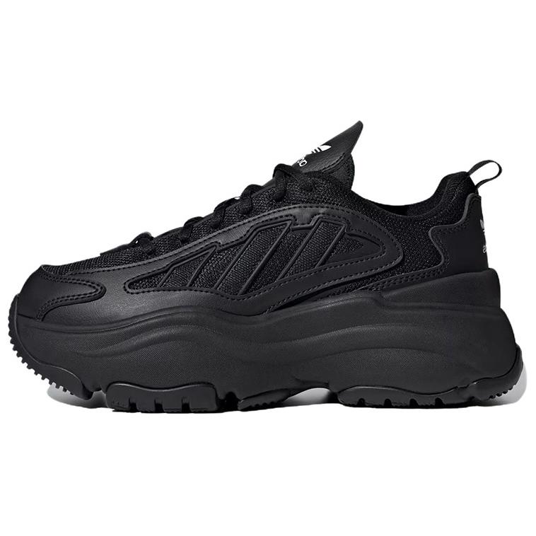 Adidas Originals OZGAIA Cushioned Wear-Resistant Coverage Warm Low-Top Casual Shoes Women's Black Gray