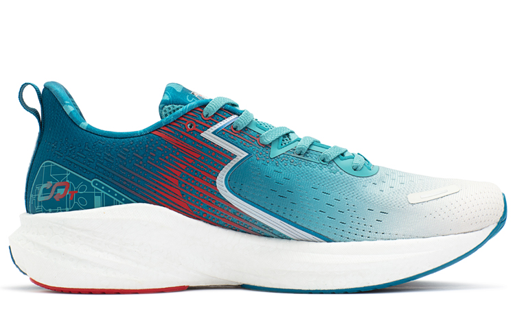 361° Carbon CQT Carbon Speed CQT Flying Sky Breathable Low-Top Running Shoes Men's White Green