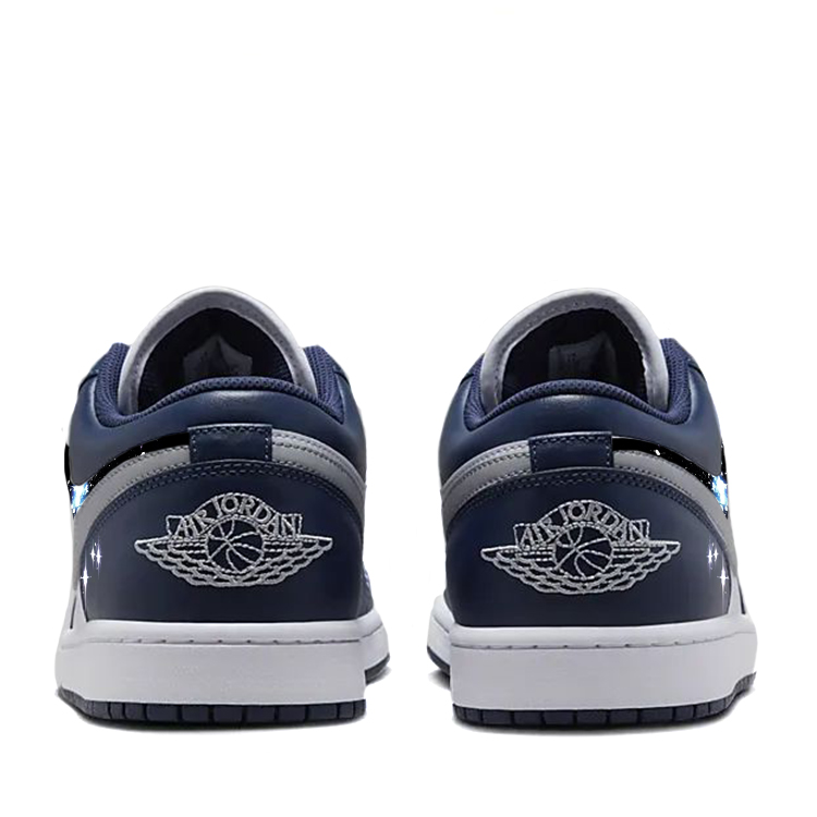 Jordan Air Jordan 1 Vintage Basketball Shoes Men's Low top White/Blue