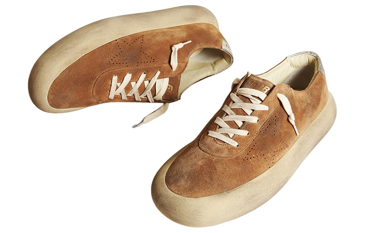 Golden Goose Space-Star Stylish Skateboarding Shoes Men's Brown Vintage Version купить в интернет-магазине Yoocart с быстрой доставкой по России.