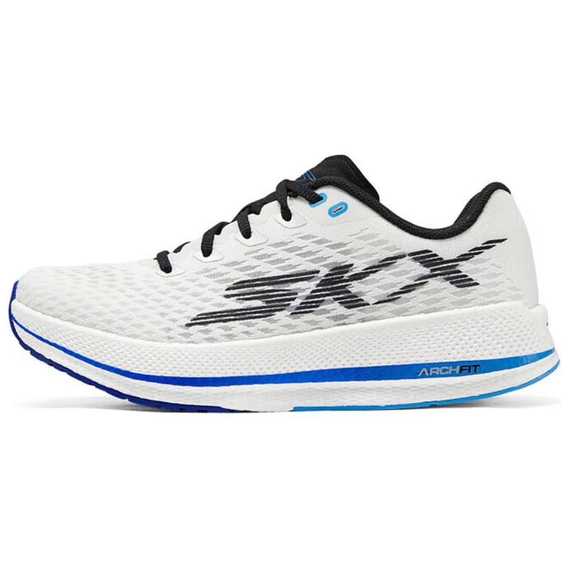 Skechers Arch Fit Anti-Slip Wear-Resistant Low-Top Casual Shoes Women's White Blue