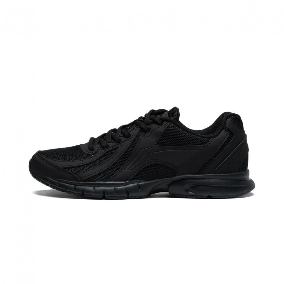 LiNing Shock Absorbers Slip Resistant, Abrasion Resistant, Lightweight Low Top Casual Running Shoes Men's Black