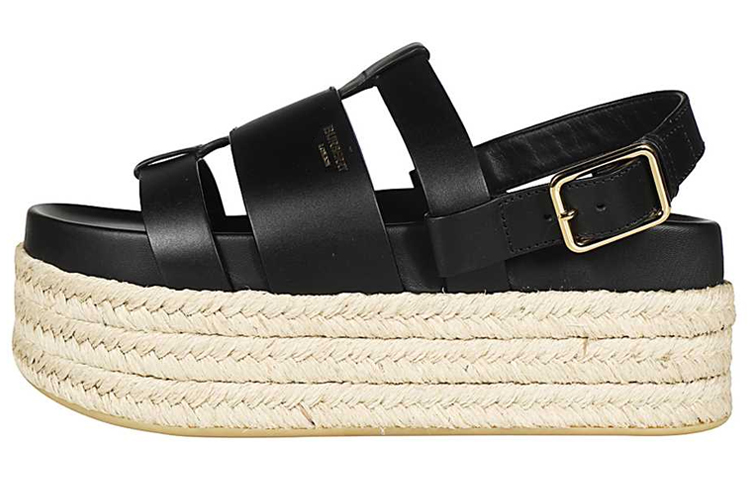 Burberry Beach Sandals Women's Black