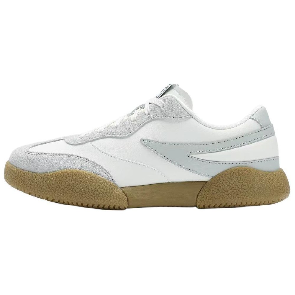 FILA PENGUIN Anti Slip Wear Resistant Low Top Skateboard Shoes Women's White Gray