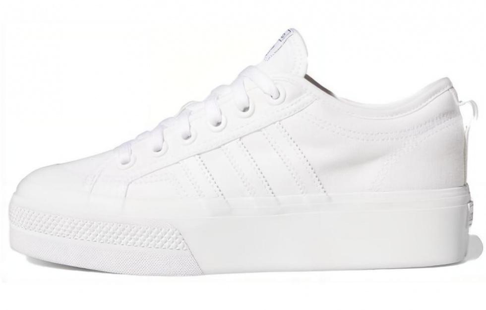 Adidas Nizza Platform Triple White Women's