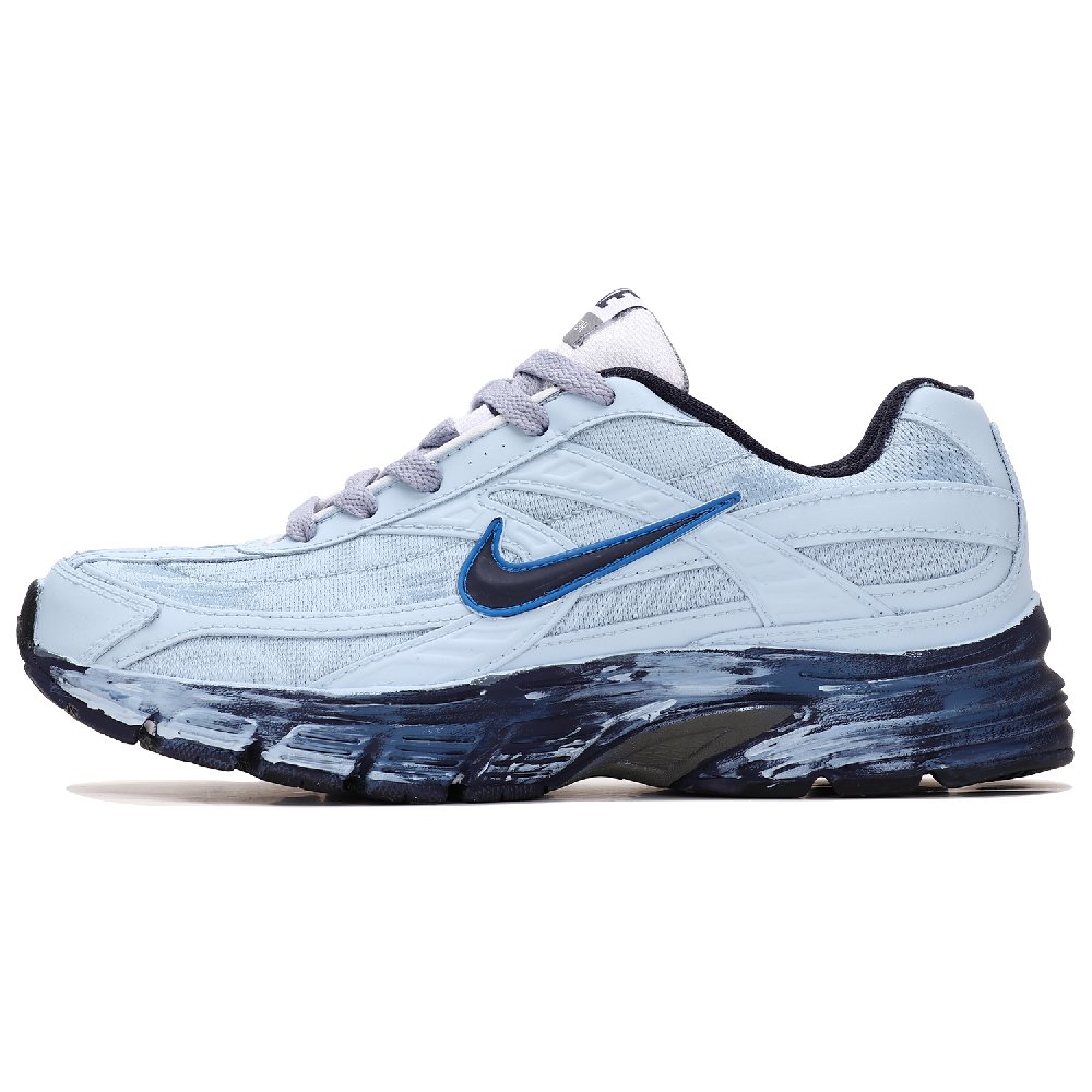 Nike Initiator Abrasion Resistant Low Top Running Shoes Men's Gray Blue