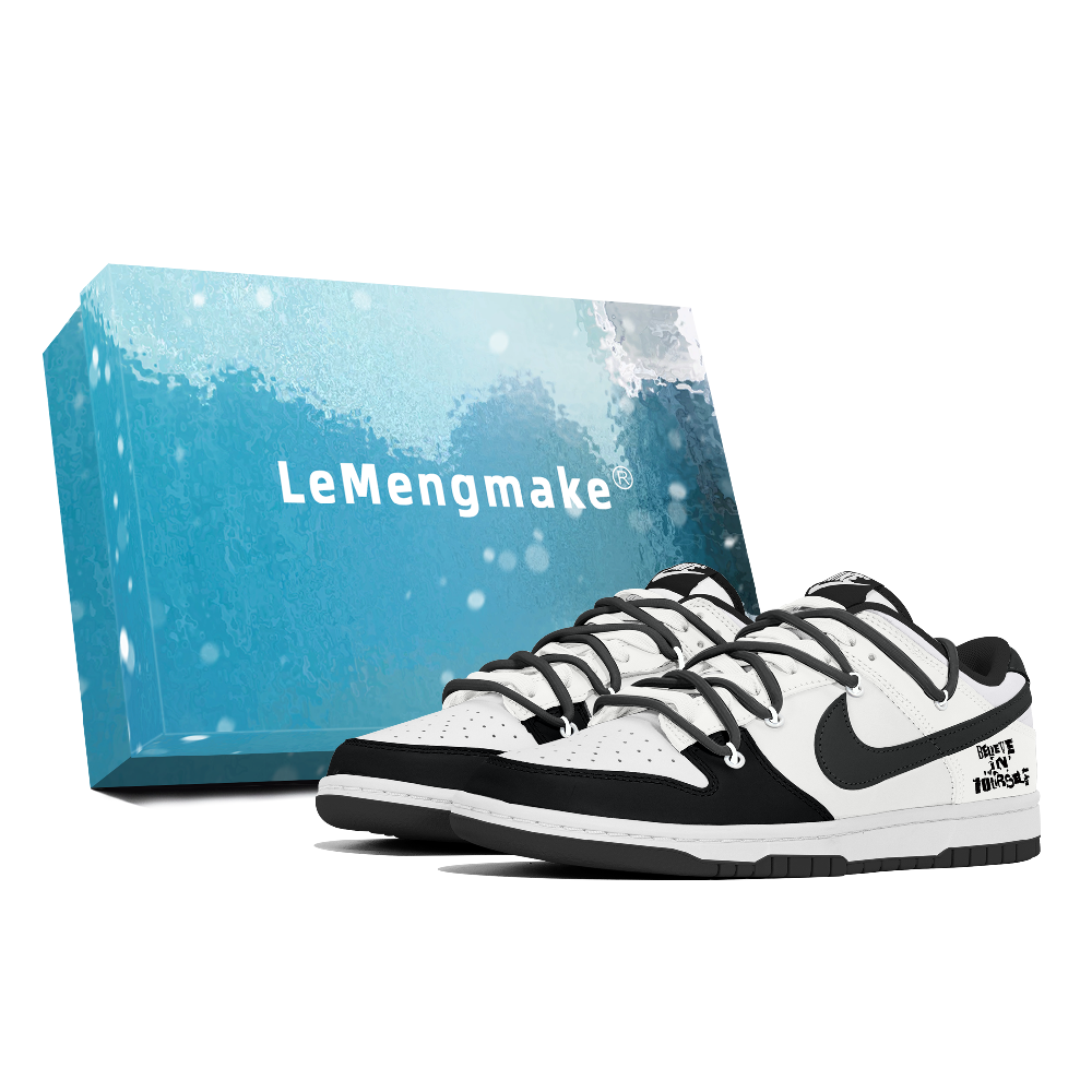 Nike Dunk Lemon Joy Abrasion Resistant Low Top Skateboard Shoes Men's White