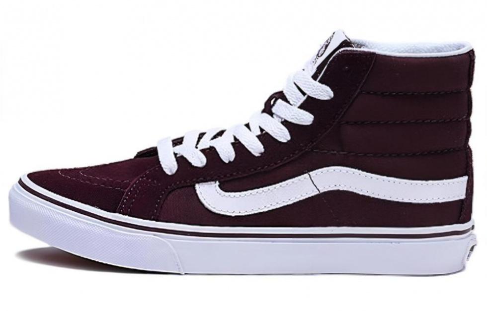 Vans SK8 HI Slim Sneakers Deep Wine Wine Red Women's