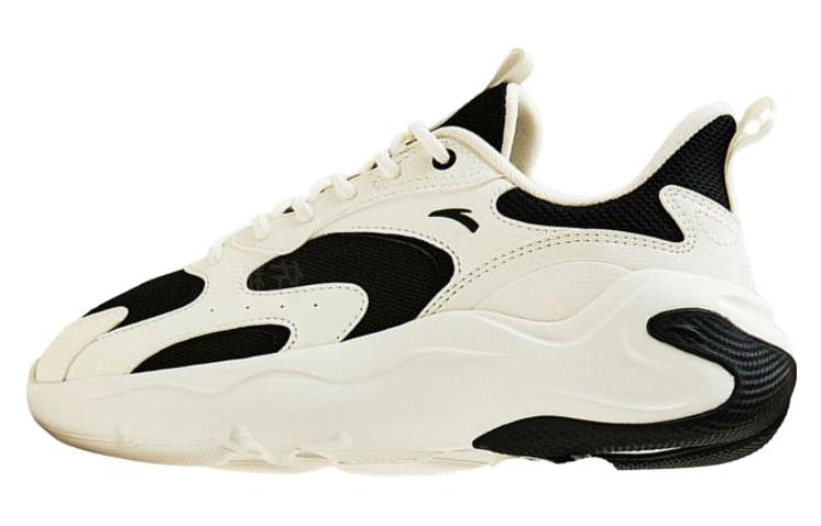 Anta Anti-Slip Wear-Resistant Low-Top Casual Shoes Women's Black White