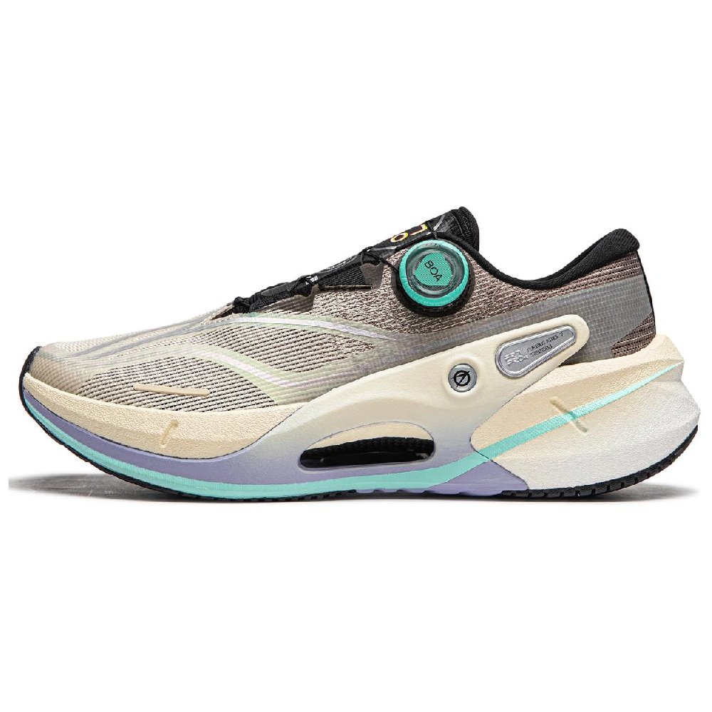 LINING Furious Rider 7.0 PRO V2 Running Shoes Men Low-Top Rock White Gray/Tree Gray Brown