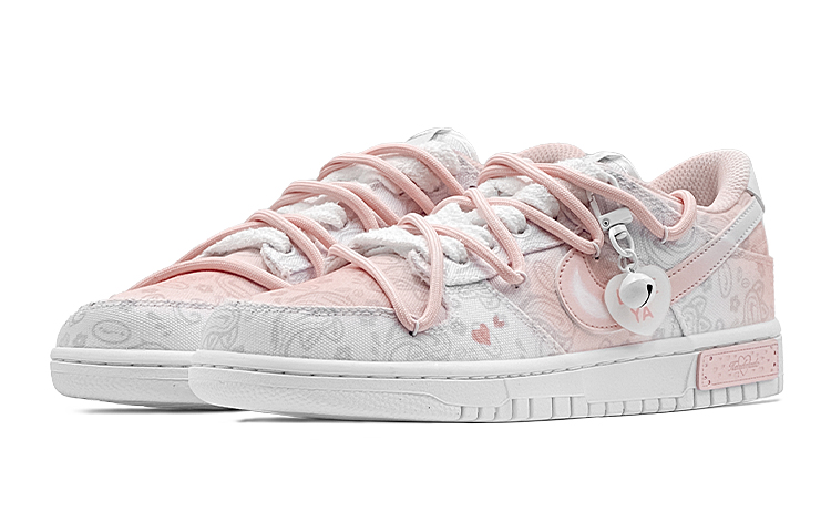 Nike Dunk ESS 'White Paisley' Pink Love, White Valentine's Day Lightweight Low top Skateboard Shoes Women's Pink White купить в интернет-магазине Yoocart с быстрой доставкой по России.