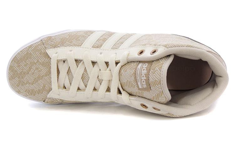 Adidas CF Daily QT Abrasion Resistant Breathable High Top Skateboard Shoes Unisex Beige купить в интернет-магазине Yoocart с быстрой доставкой по России.