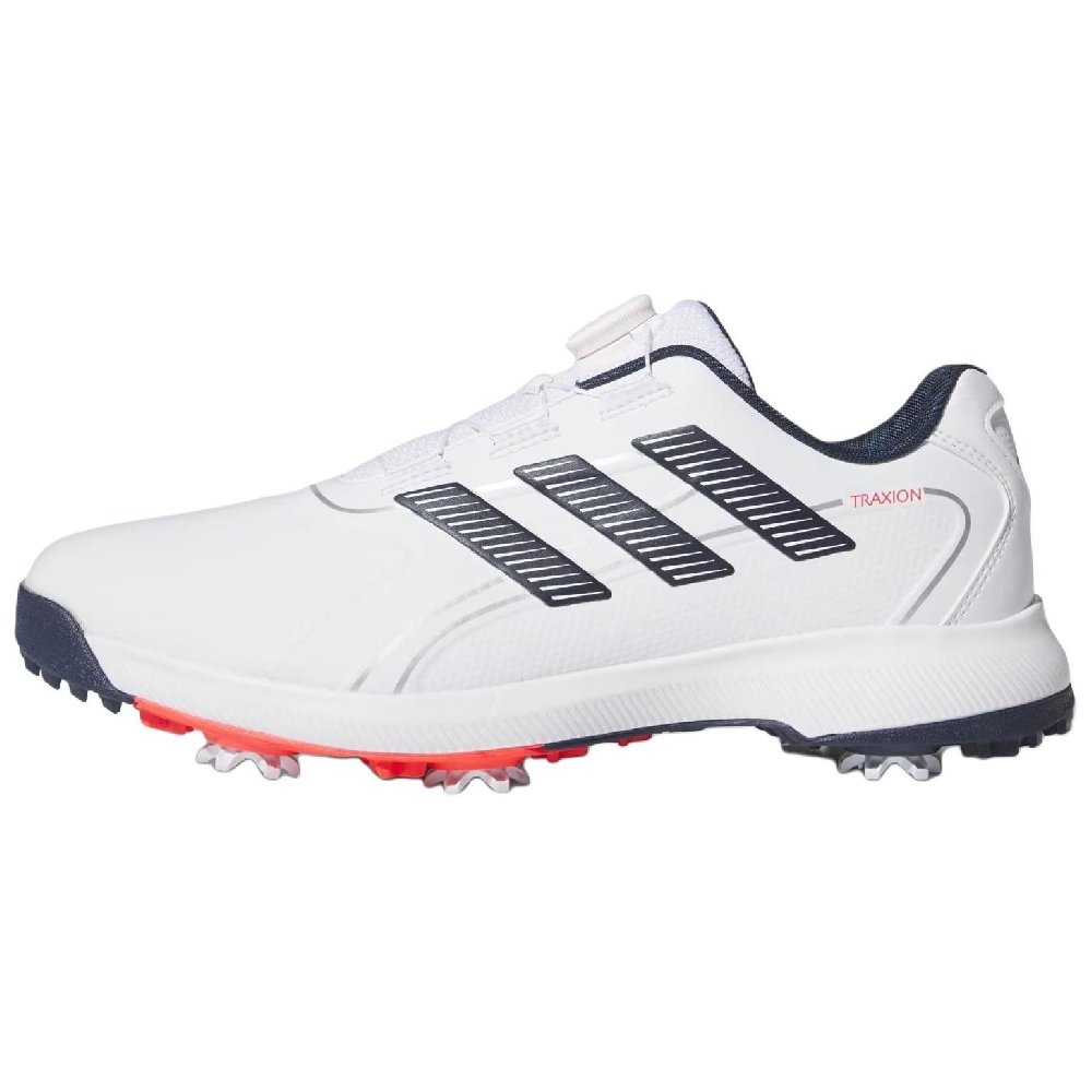 Adidas Traxion Anti-Slip Wear-Resistant Low-Top Golf Shoes Men's White