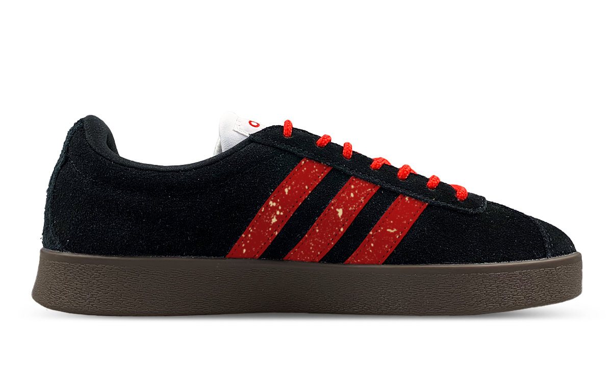 Adidas Neo VL Court 2.0 Anti Slip Wear Resistant Low Top Skateboard Shoes Unisex Black Red купить в интернет-магазине Yoocart с быстрой доставкой по России.