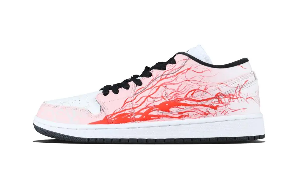 Jordan Air Jordan 1 Kikyo Low top Vintage Basketball Shoes Unisex Red