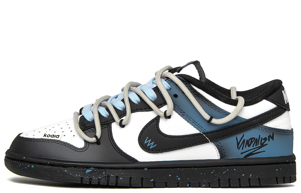 Nike Dunk Moonlit Night Galaxy Waterproof And Wear resistant Low Top Skateboard Shoes Men's Black Blue