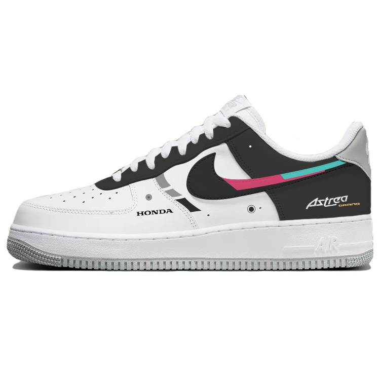 Nike Air Force 1 Slip-Resistant Cushioning Low-Top Skateboard Shoes Men's Gray White
