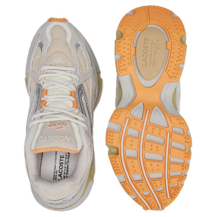 LACOSTE Slip-Resistant Low-Top Casual Shoes Women's Brown Light Brown/Light Orange купить в интернет-магазине Yoocart с быстрой доставкой по России.