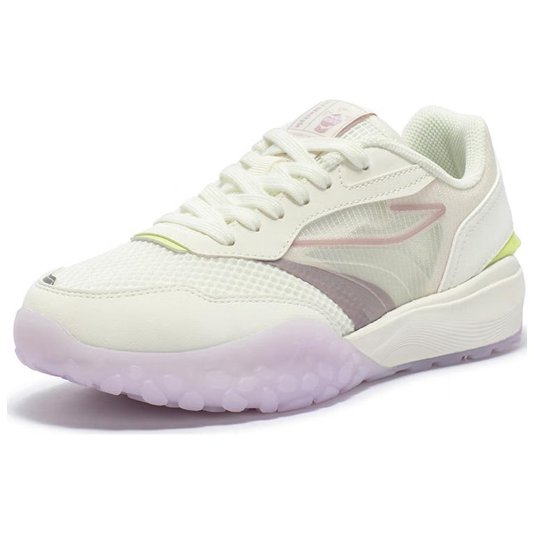 361° Cushioning Wear-Resistant Low-Top Casual Shoes Women's White Purple