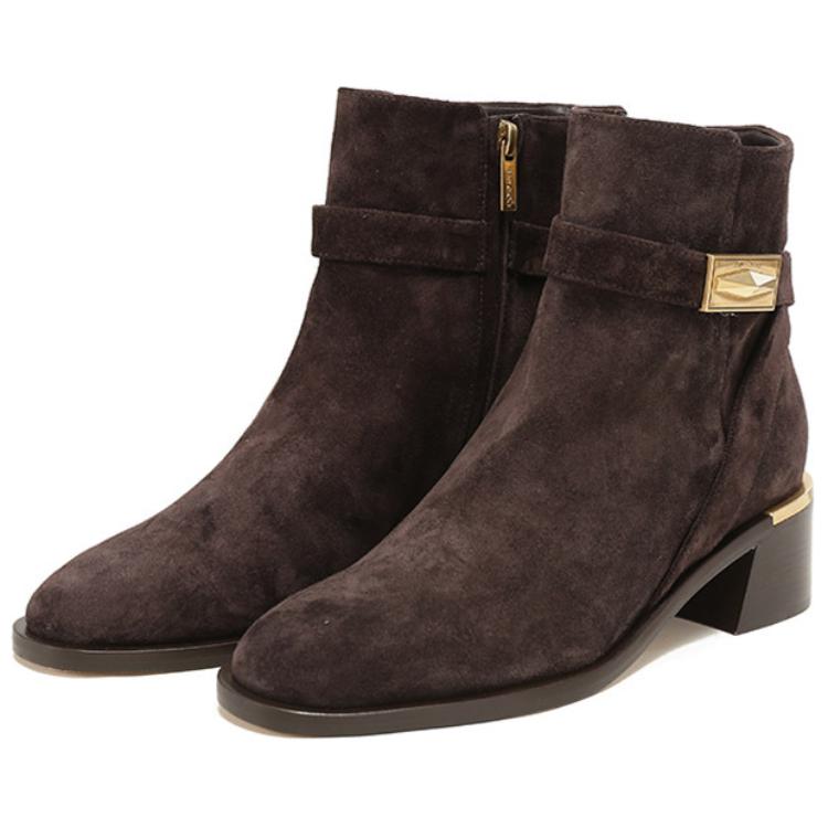Jimmy Choo Ankle Boots 4.5cm Women's Dark Coffee