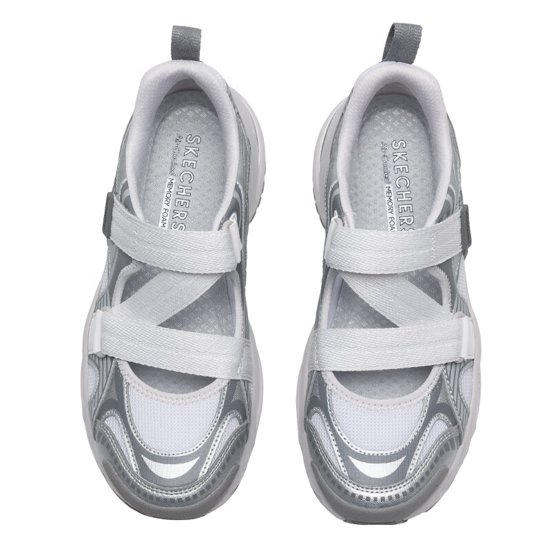 Skechers Street River Trekking Shoes Women's Gray Silver купить в интернет-магазине Yoocart с быстрой доставкой по России.
