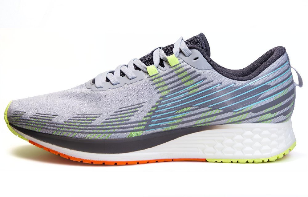 LiNing Red Hare 4 Cushioning Anti-Slip And Wear-Resistant Low-Top Running Shoes Men's Gray White Green