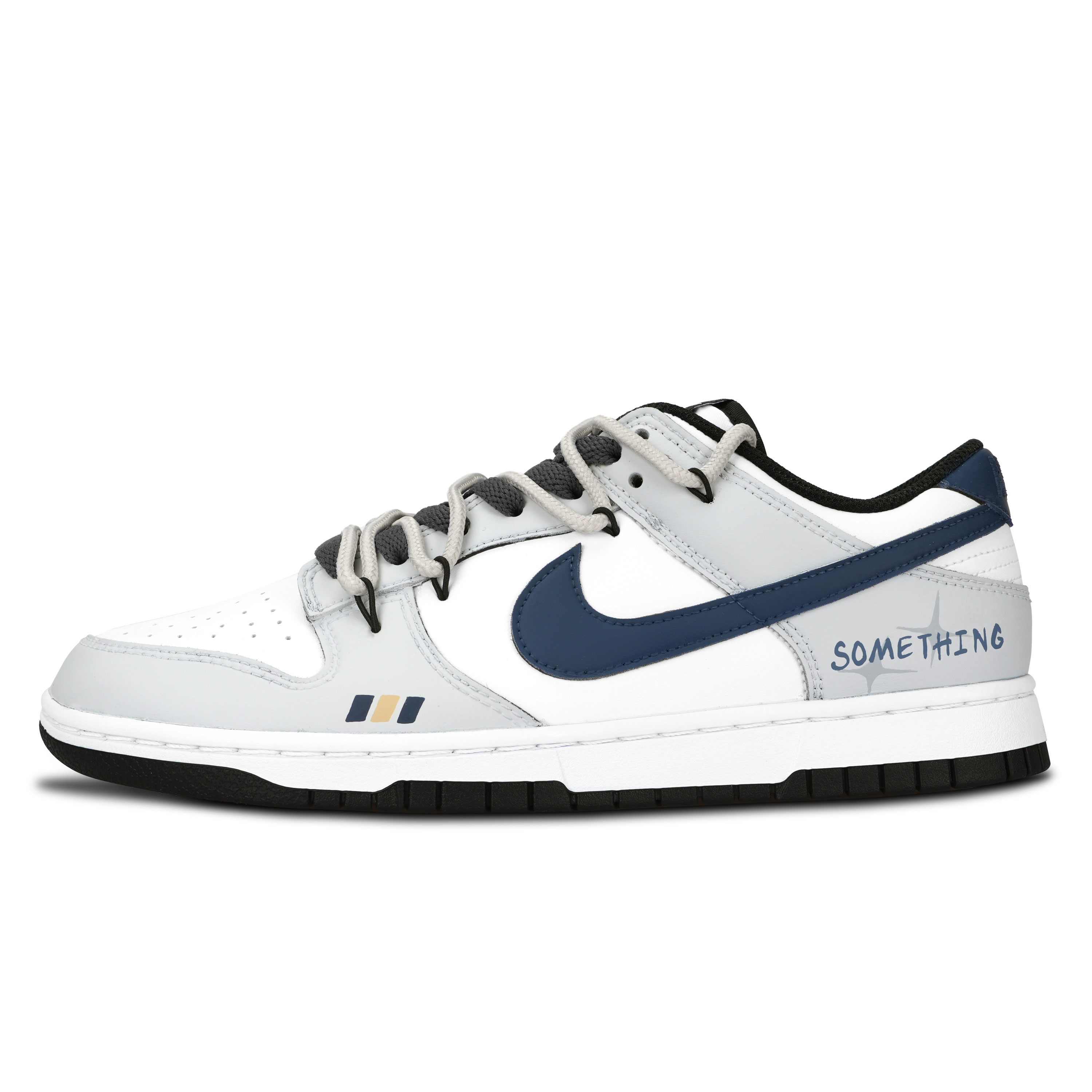 Nike Dunk Black White, Sparkling Stars Abrasion Resistant Low top Skateboard Shoes Unisex Dark Blue