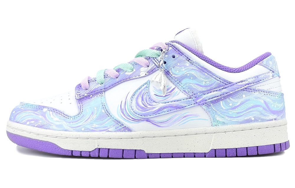 Nike Dunk Abrasion Resistant Low Top Skateboard Shoes Unisex Dream Purple