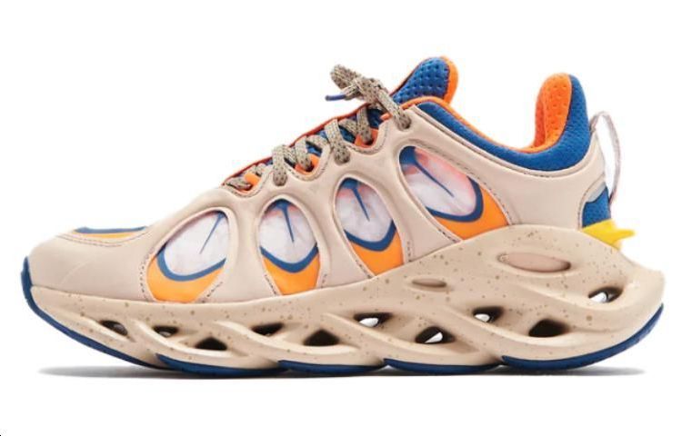 LiNing Arc ACE Men's NYFW Cushion Running Shoes - Foggy Apricot/Dark Blue