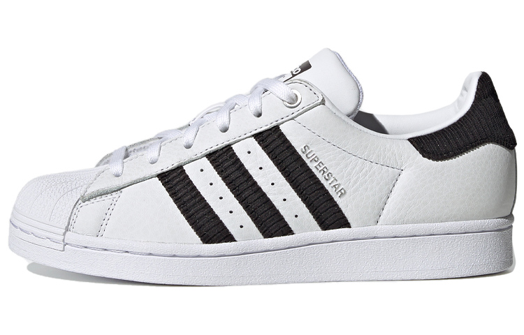 Adidas Superstar Black Corduroy Stripes Women's