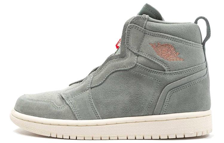 Jordan Air Jordan 1 Vintage Basketball Shoes Women's High Top Gray