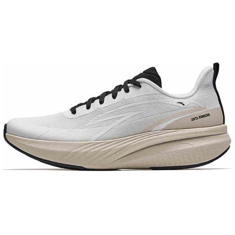 Anta Cloud Trail Anti-Slip Wear-Resistant Low-Top Casual Running Shoes Men's White Beige