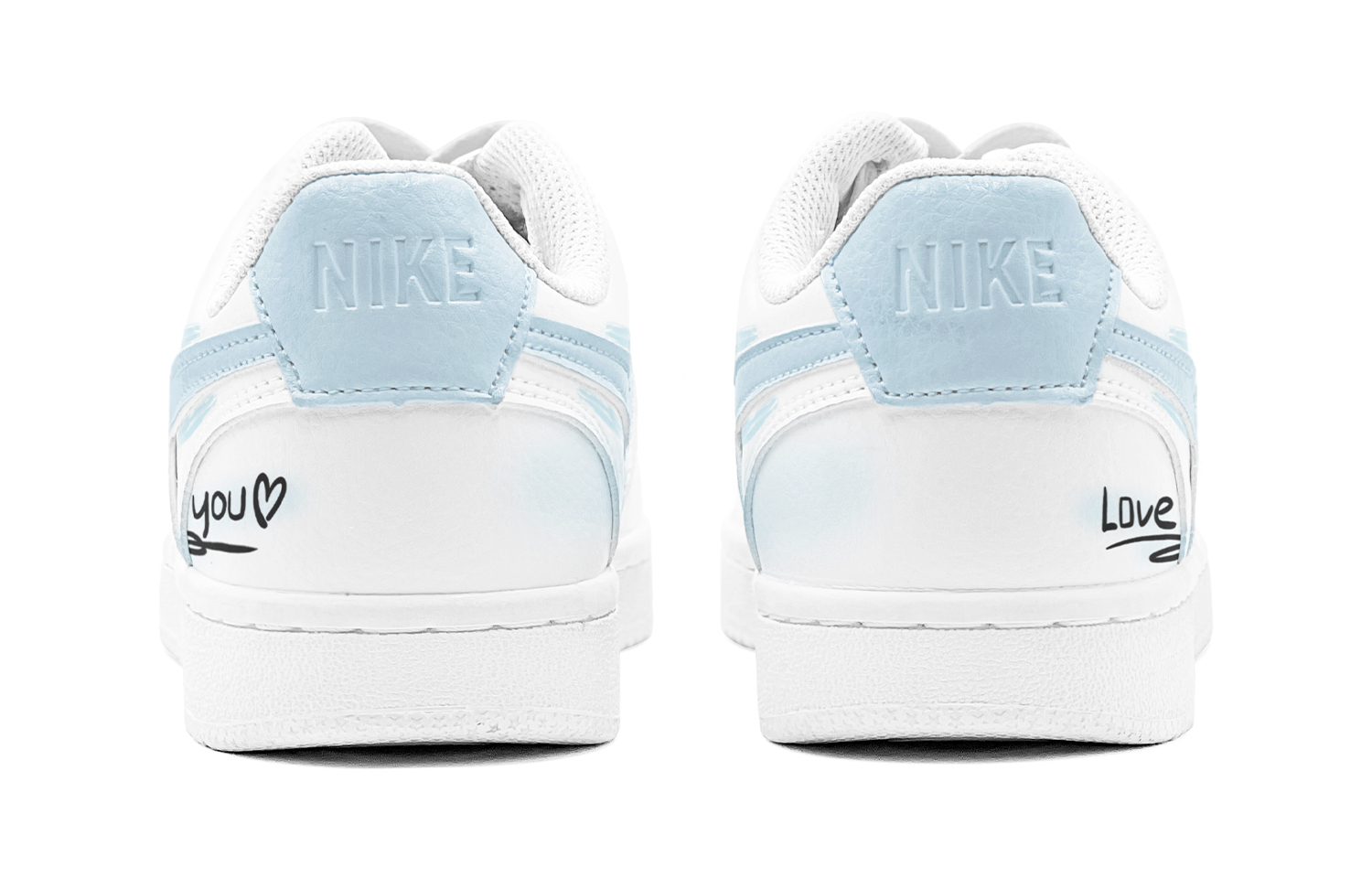 Nike Court Vision 1 Ocean Love Low Top Skateboard Shoes Men's Pink Blue купить в интернет-магазине Yoocart с быстрой доставкой по России.