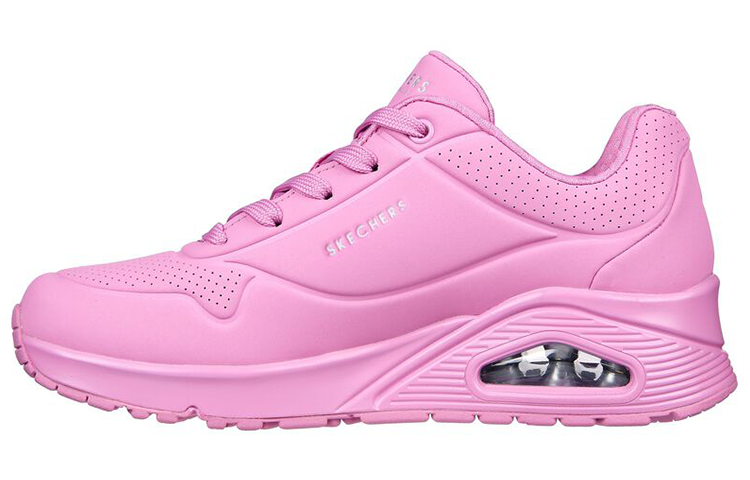 Skechers Uno - Stand On Air Cushioning Anti-Slip And Wear-Resistant Low-Top Casual Shoes Women's Pink