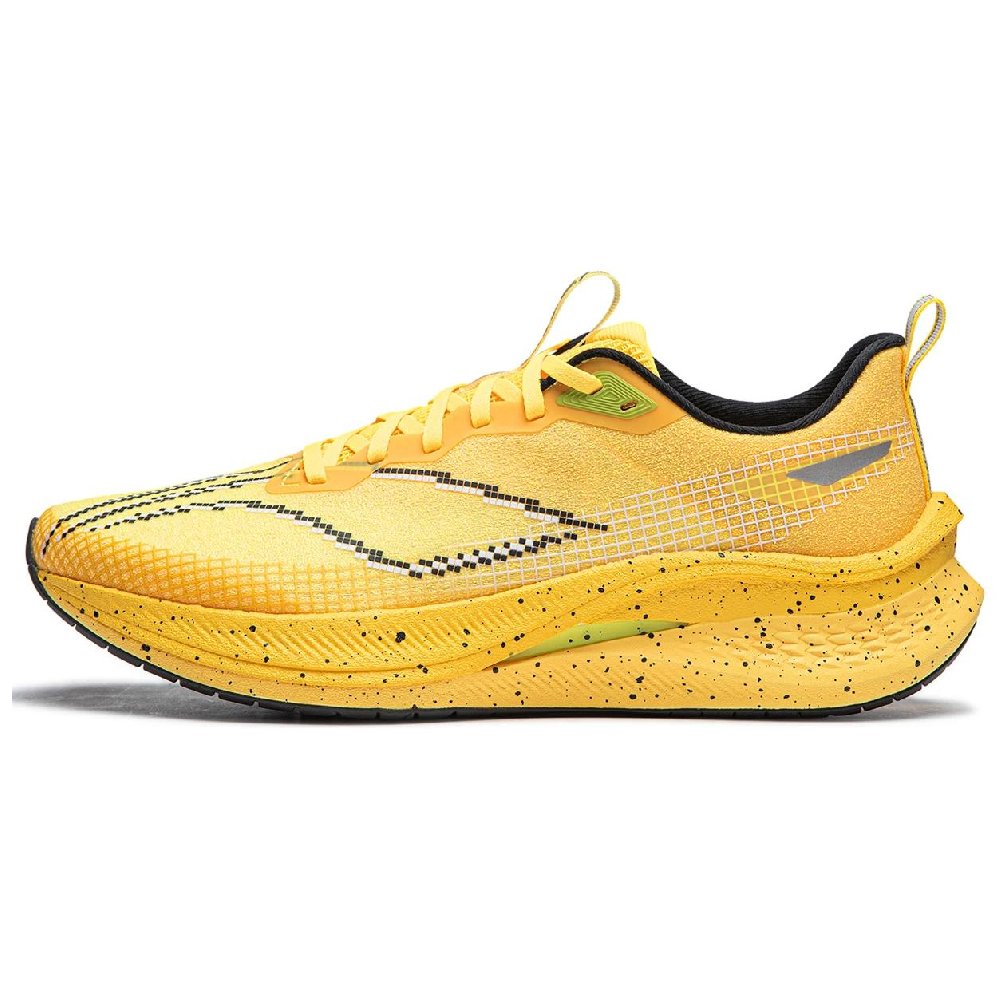 LiNing Red Hare 7 Pro Shock Absorbers With Slip Resistant Features Low Top Casual Running Shoes Men's Yellow