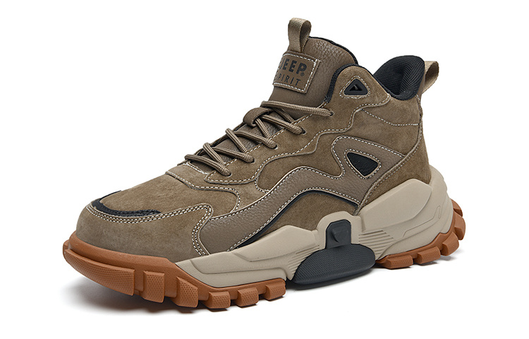 JEEP SPIRIT High-Top Outdoor Shoes Men's Dark Forest Green