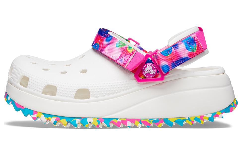 Crocs Aurora Dazzling Hiker Kluke Sports Slippers Unisex White Multicolor