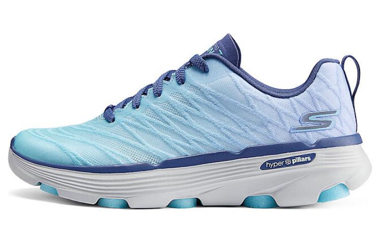 Skechers Cushioned Wear Resistant Lightweight Low Top Running Shoes Women's Blue