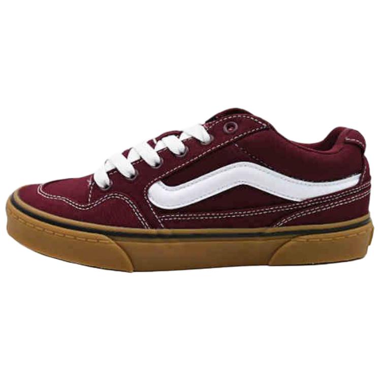 Vans Caldrone Anti Slip Wear Resistant Low Top Skateboard Shoes Men's Red