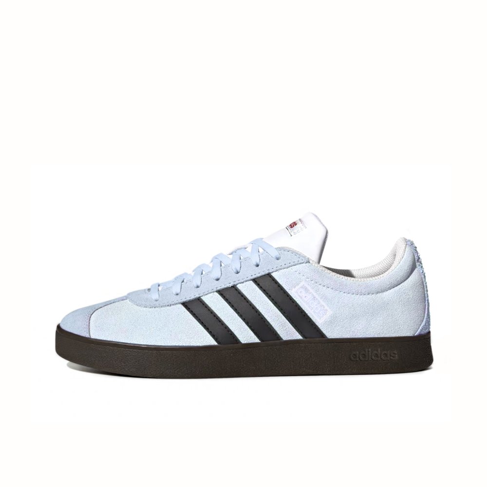 Adidas Neo Vl Court Classic Anti-Slip Wear-Resistant Low-Top Skateboard Shoes Unisex Blue Black