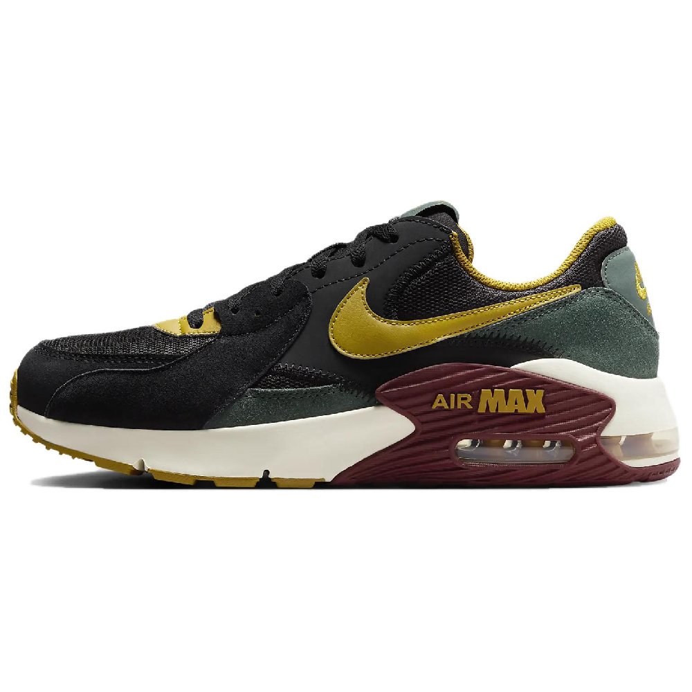 Nike Air Max Excee Black Vintage Green Dark Team Red Bronzine