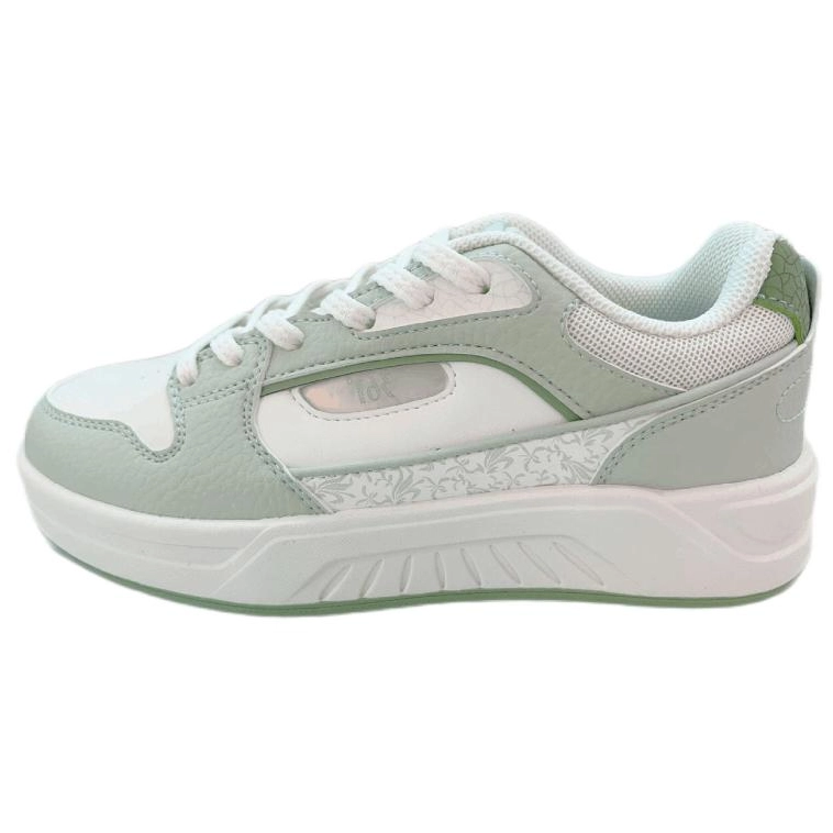 361° Abrasion Resistant Coverage Low Top Skateboard Shoes Women's Feather White Ore Gray Green