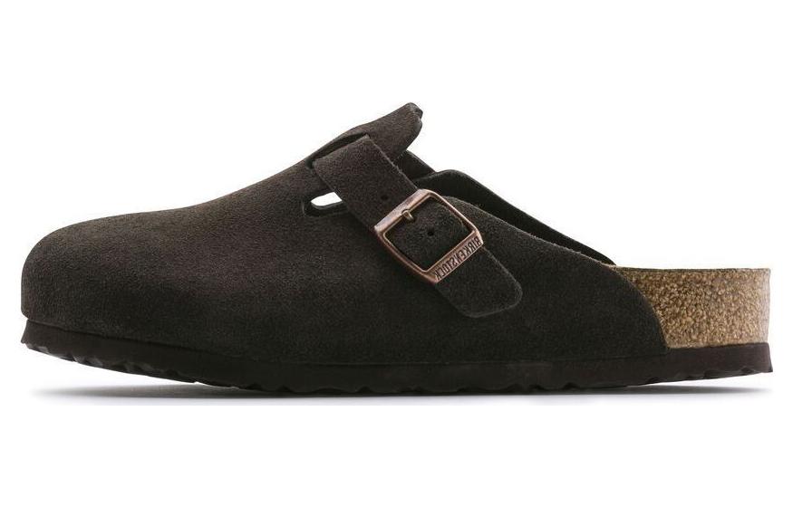 Birkenstock Boston Soft Footbed Suede Leather Narrow Fit 'Mocha'