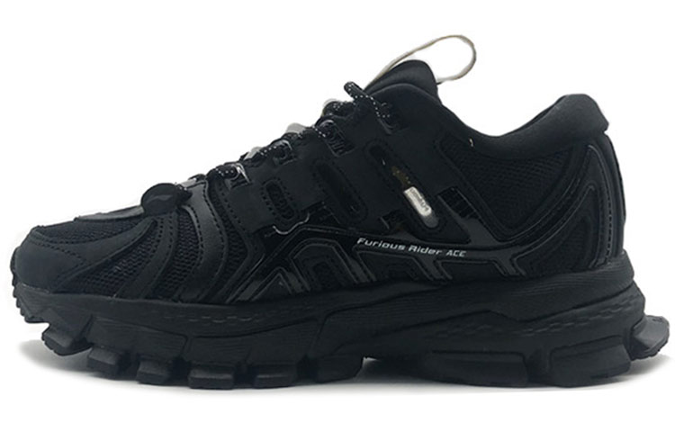 LiNing Cushioned Slip-Resistant Low-Top Running Shoes Men's Black