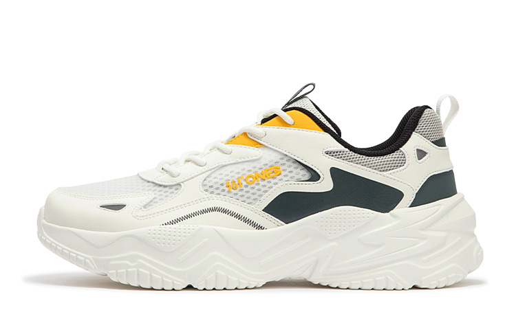 361° Ode Slip Resistant, Abrasion Resistant, Breathable Low Top Casual Shoes Men's White Gray