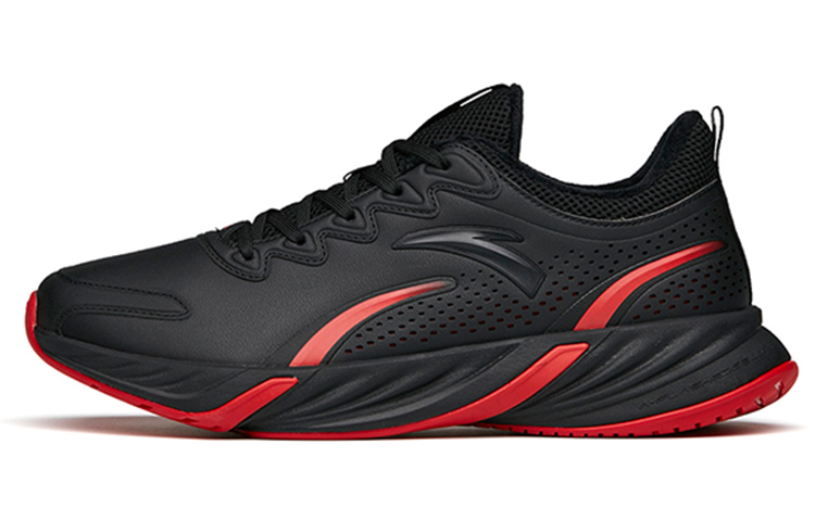 Anta Running Collection Lightweight Low-Top Running Shoes Men's Black Red